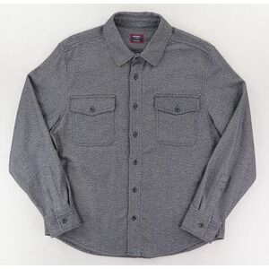 UNTUCKit Mcgwire Shirt Mens XL Blue Knit Long Sleeve Shacket Shirt/Jacket Hybrid